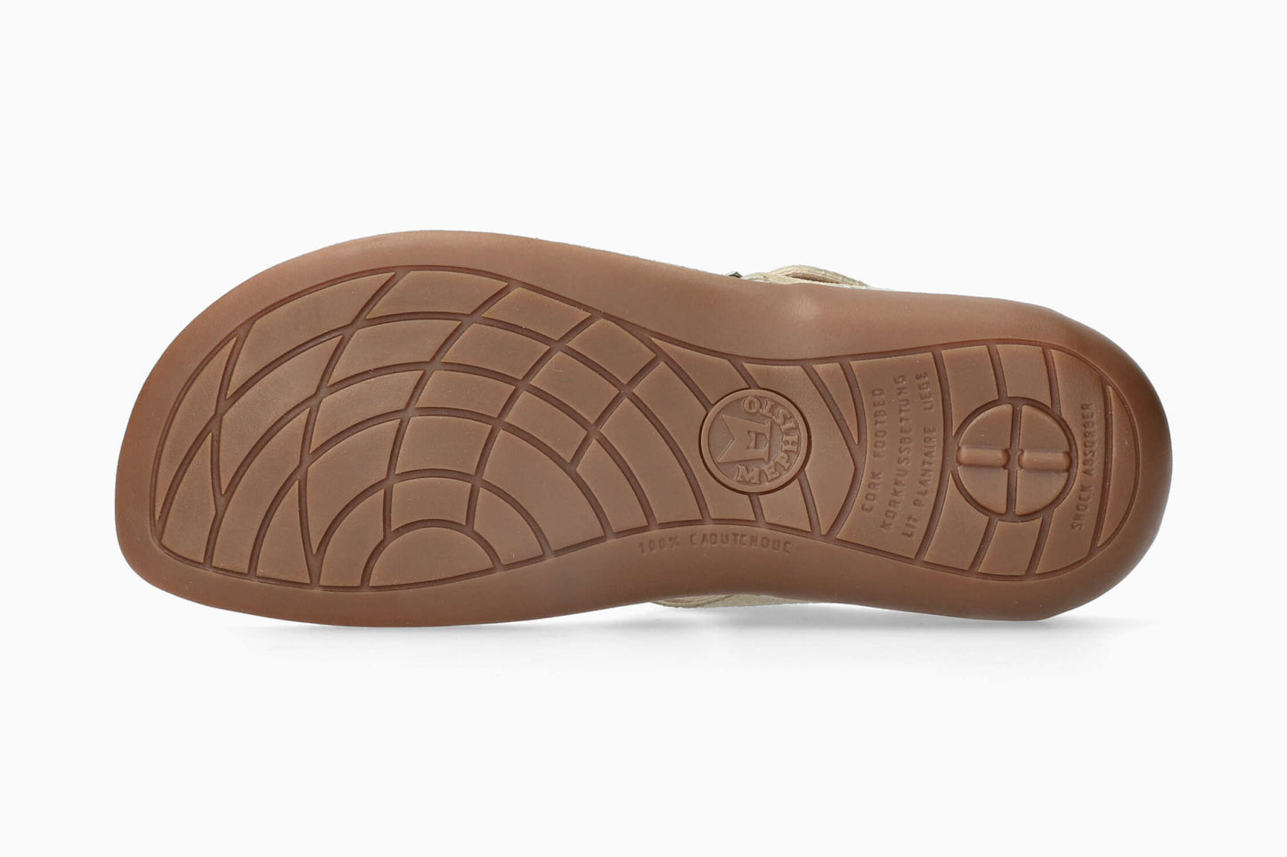 Mephisto Women's Cork Sandal Beige Sole