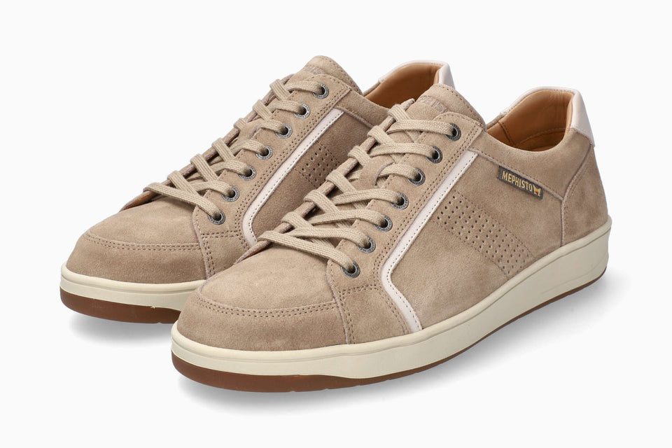 Harrison Mephisto Men's Sneaker Taupe Lace-Up