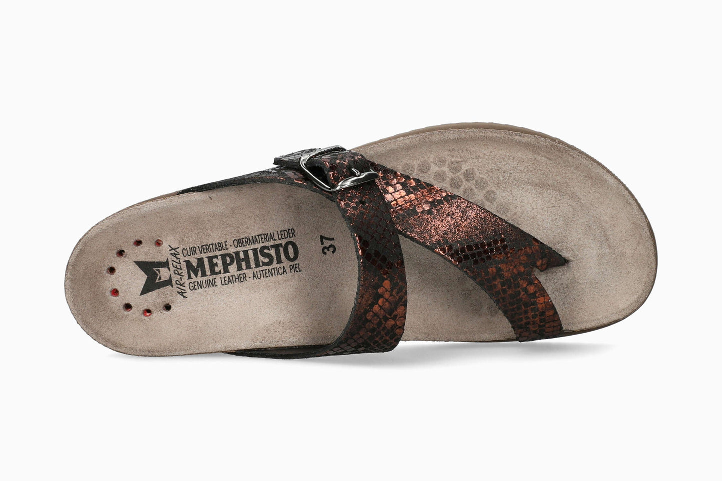 Mephisto Helen Metallics Women's Sandal Chianti Top