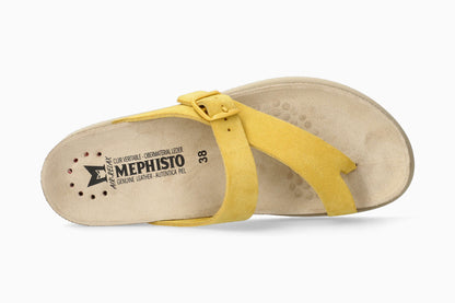 Helen Brights Mephisto Women's Sandals Yellow Velours Top