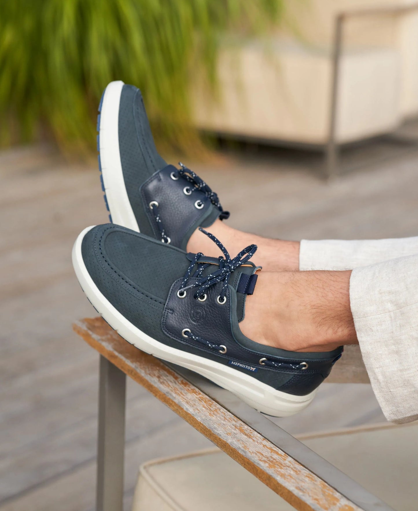 Mephisto Men's Shoe Jozio Night Blue Lifestyle