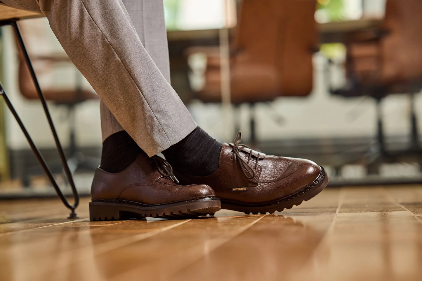 Mephisto Pegasio Dress Shoe Chestnut Model