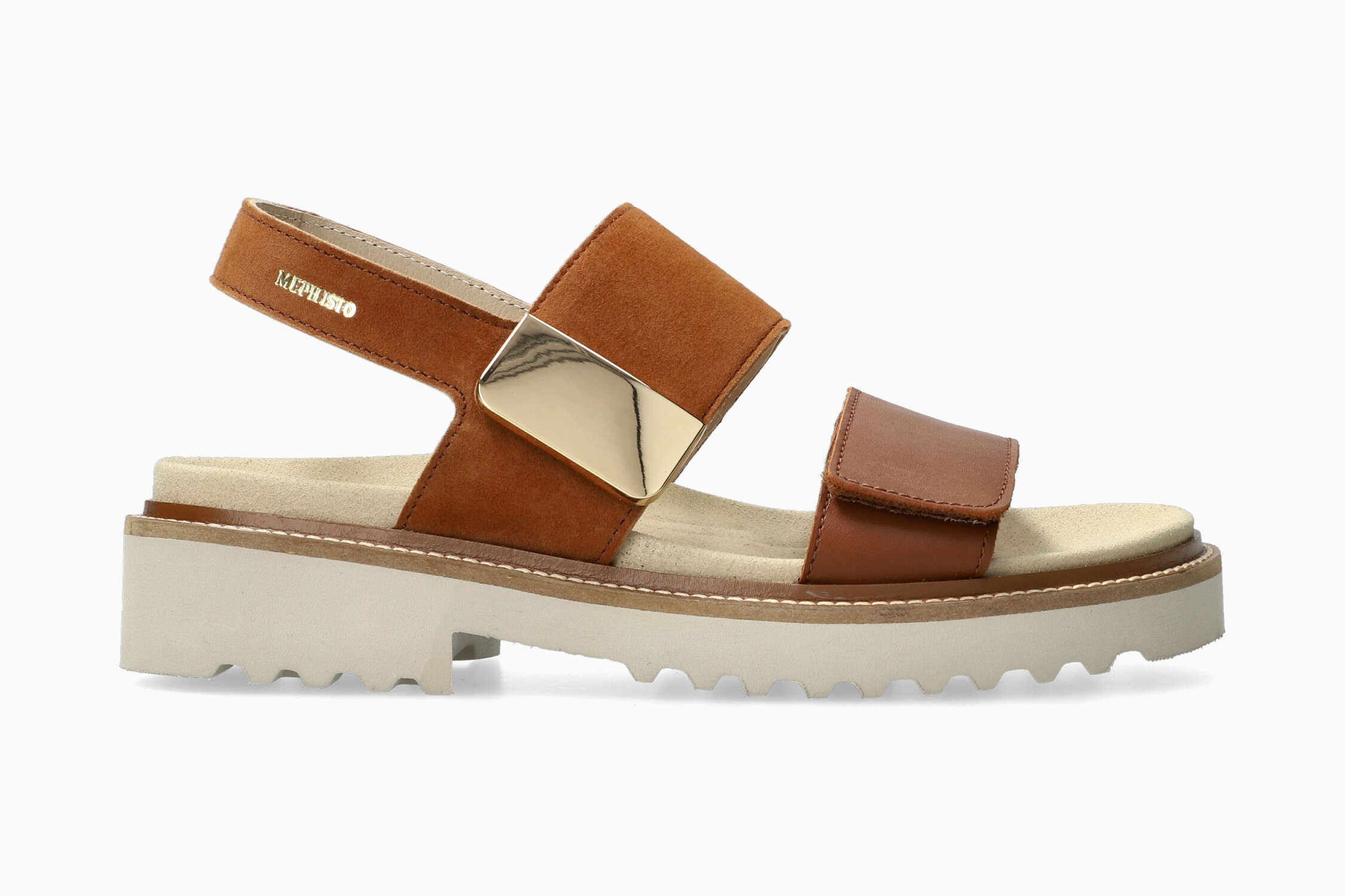 Mephisto Violaine | Women Sandals Brown Leather Velvet | Mephisto USA