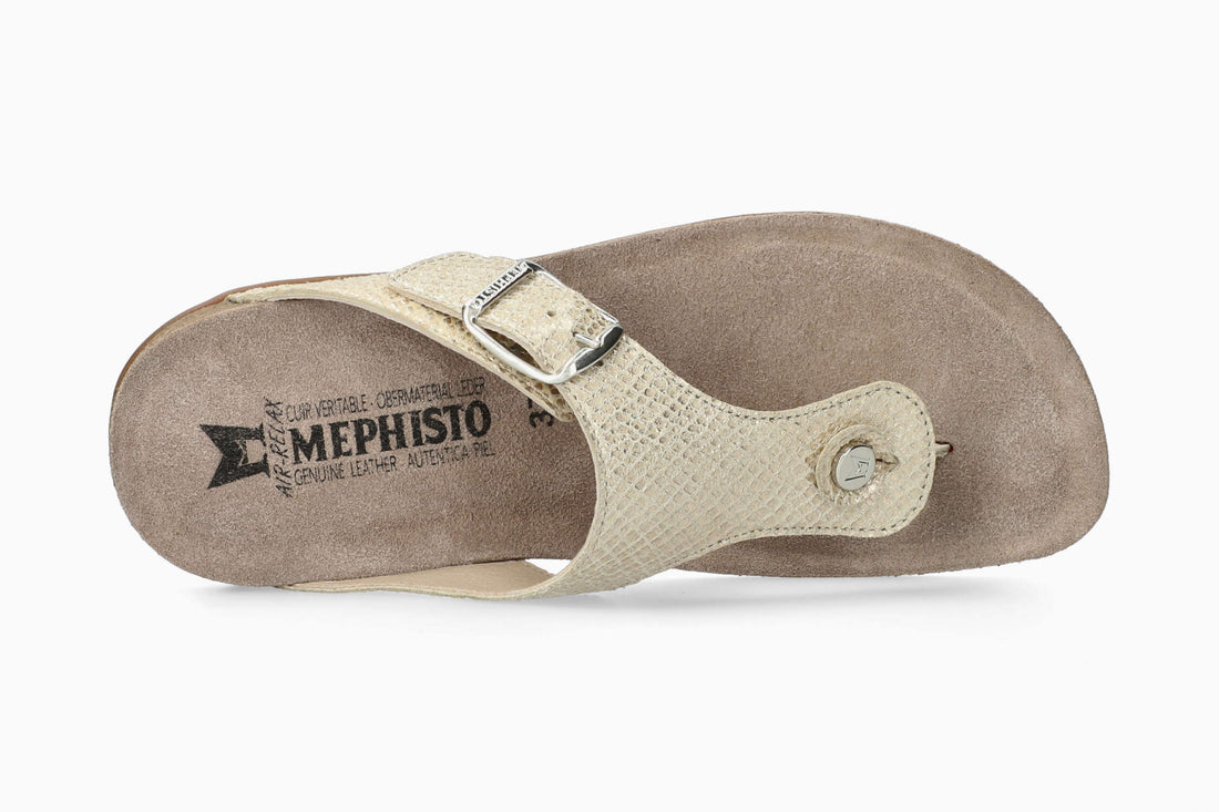 Mephisto Women's Cork Sandal Beige Top