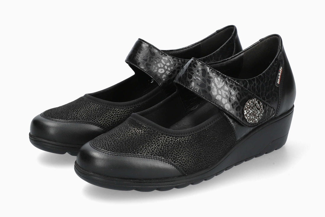 Mobils Women's Shoe Bathilda Black Silk