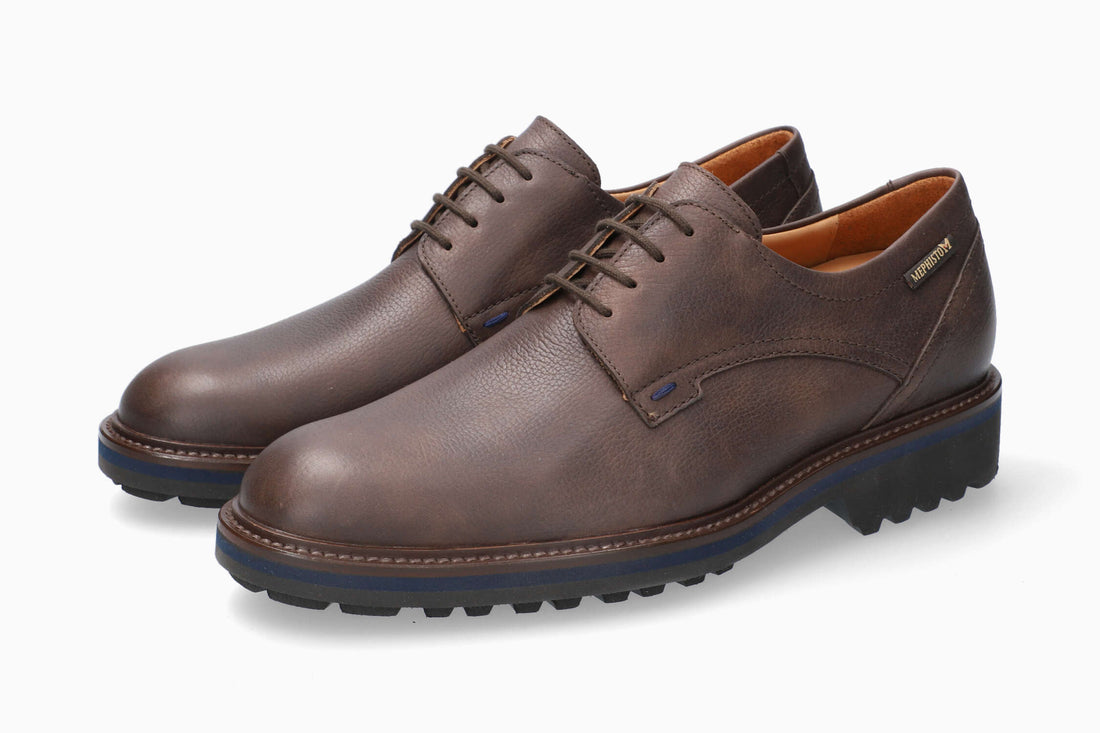 Mephisto Batiste Men's Dress Shoe Dark Brown