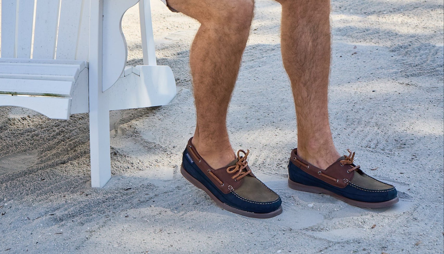 Mephisto Boating Men Boat Shoes Blue Leather Nubuck Mephisto USA