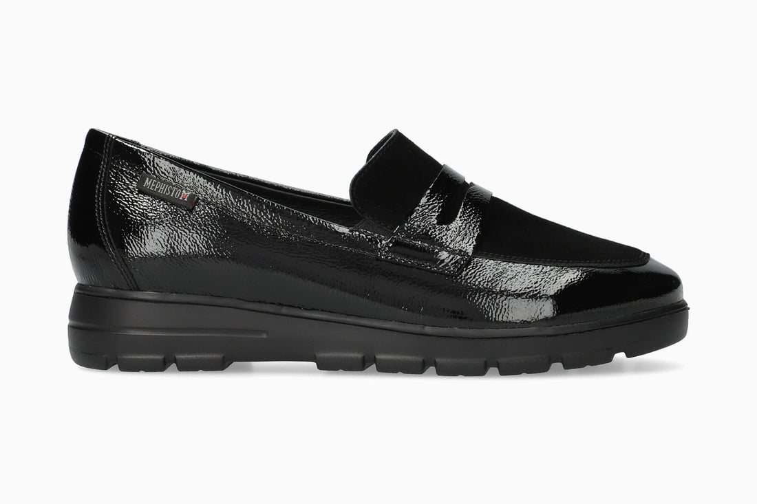 Carima Mephisto Women's Slip Ons Black