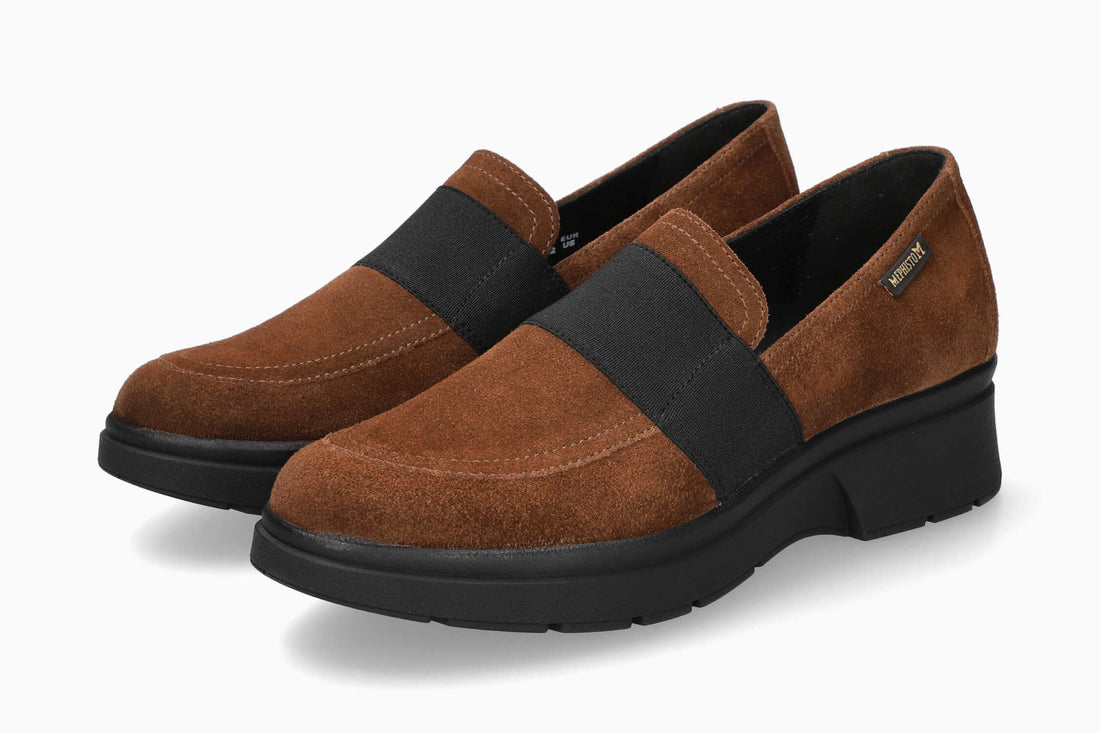 Debby Mephisto Women's Slip Ons Brown Side