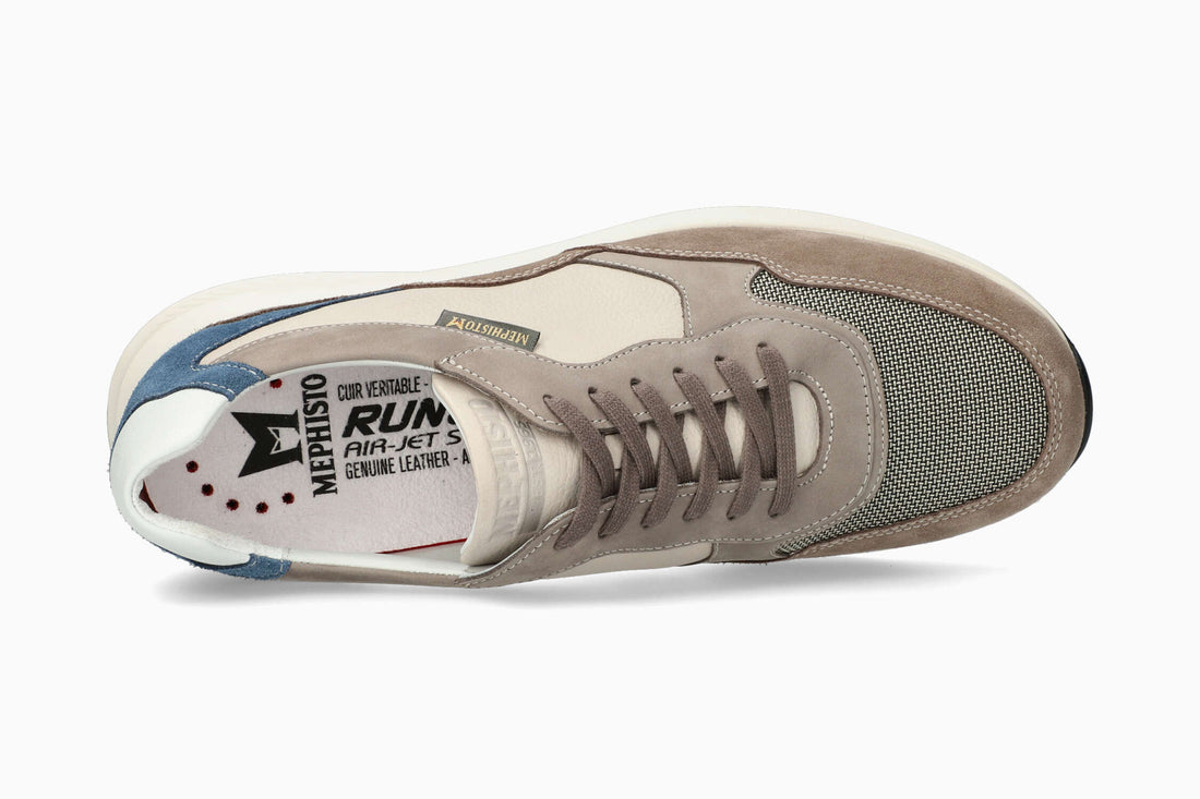 Mephisto Men's Sneaker Driss Grey Top