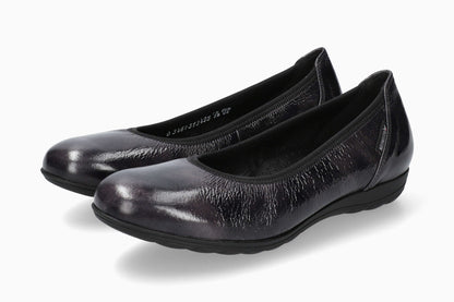 Emilie Mephisto Women's Flats Carbon Side