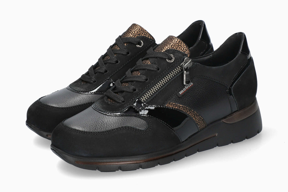Mobils Women's Sneaker Ereen Black Nubuck