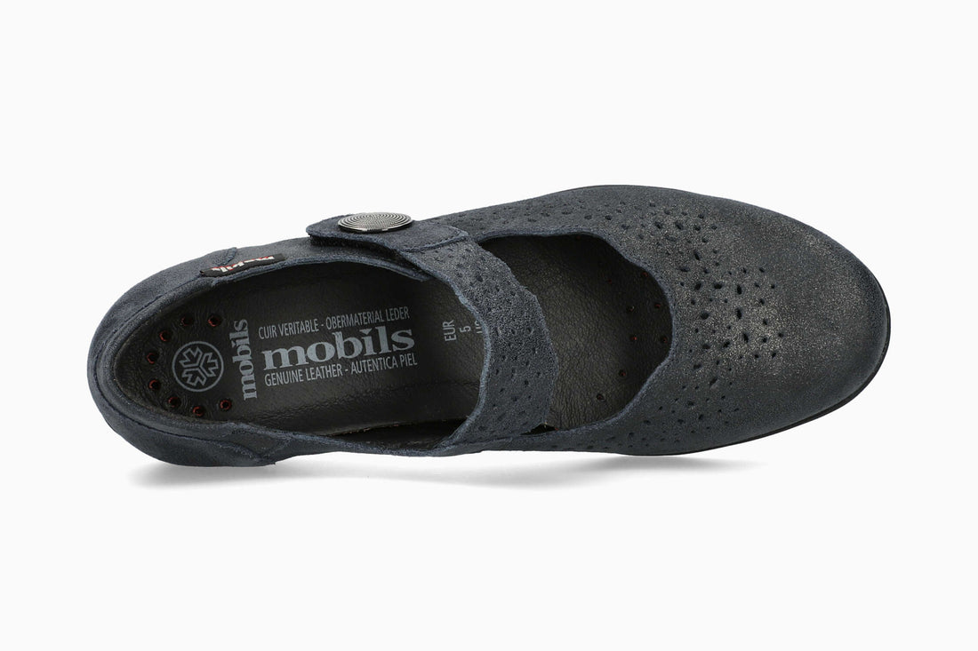 Mobils Fabienne Navy Metallic Women's Shoe Top