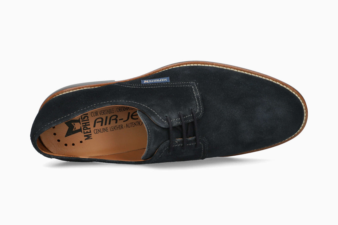 Mephisto Men's Dress Shoe Fedrik Blue Top