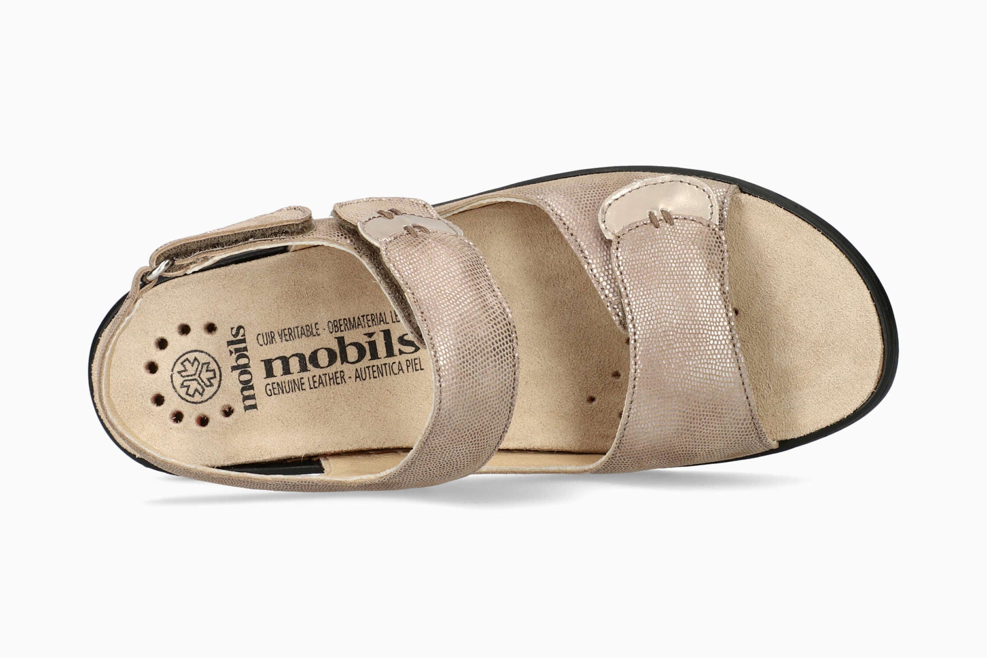 Mobils Getha Light Taupe Women's Sandal Top