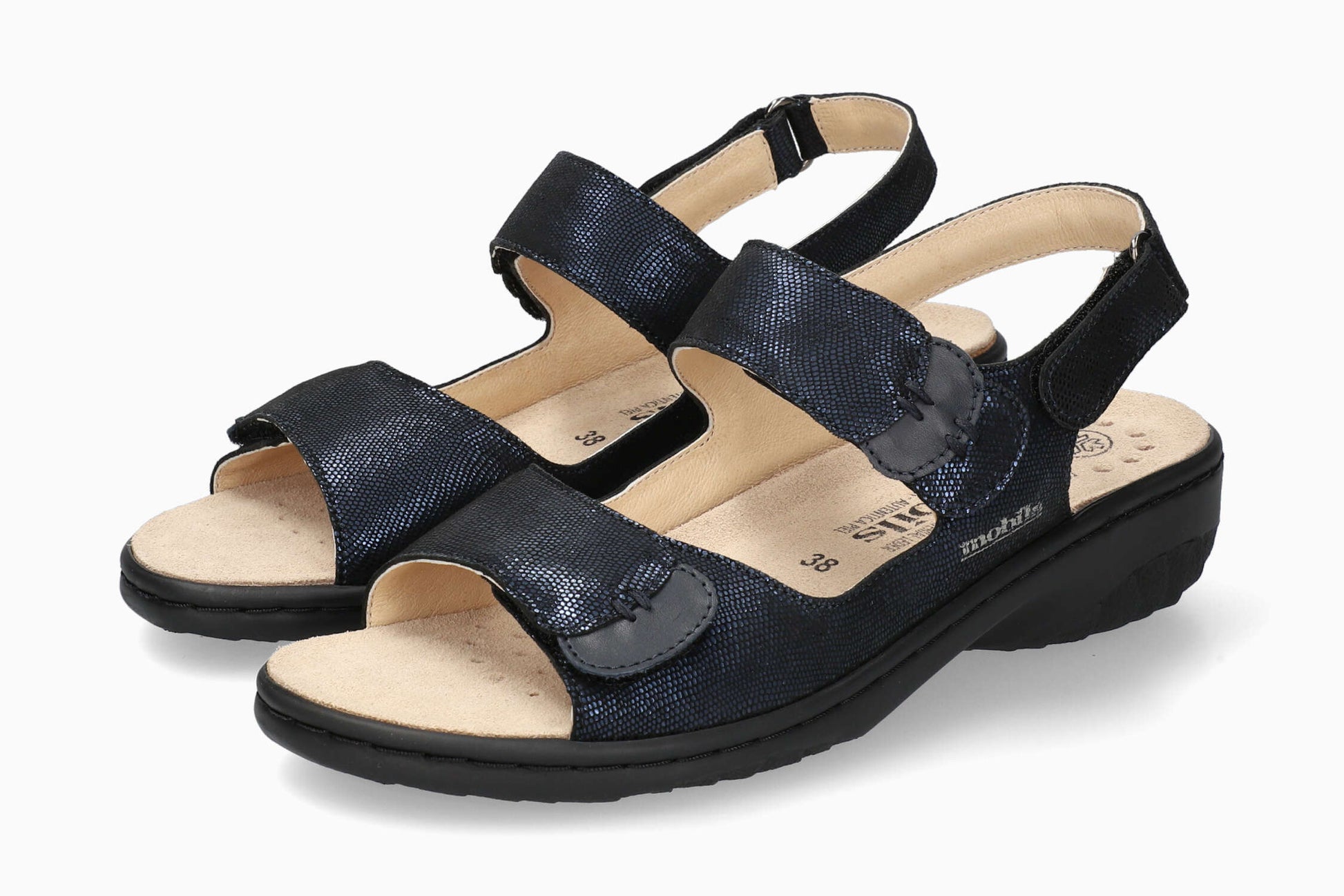 Mobils Women's Sandal Getha Navy Artesia