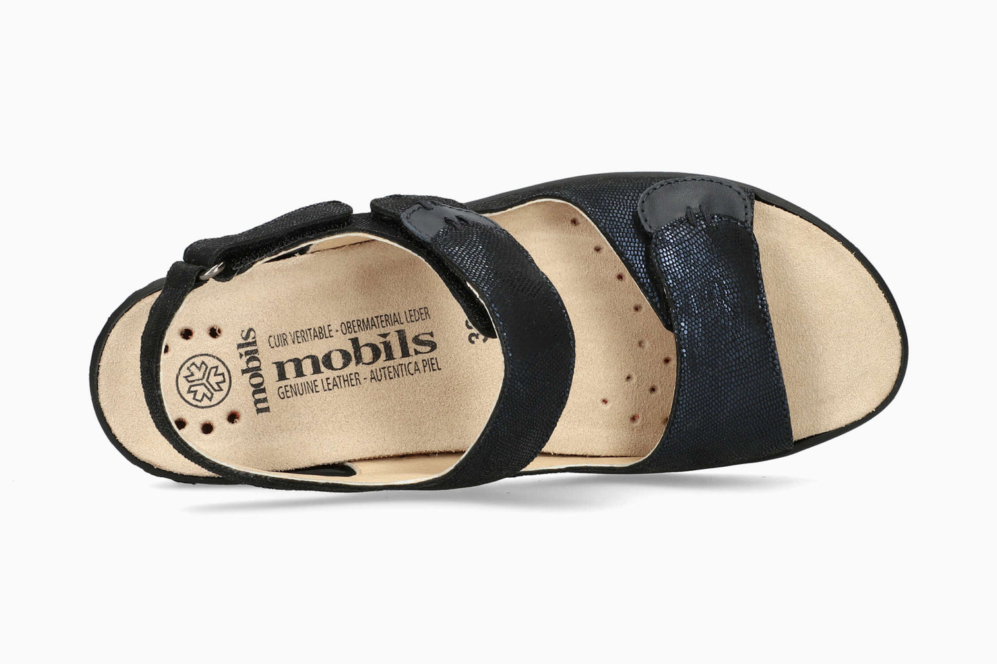 Mobils Women's Sandal Getha Navy Artesia Top