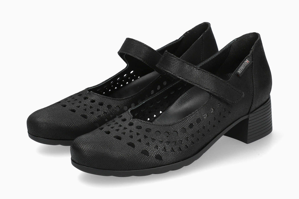 Mephisto Gilia Perf Women's Shoe Black Artesia