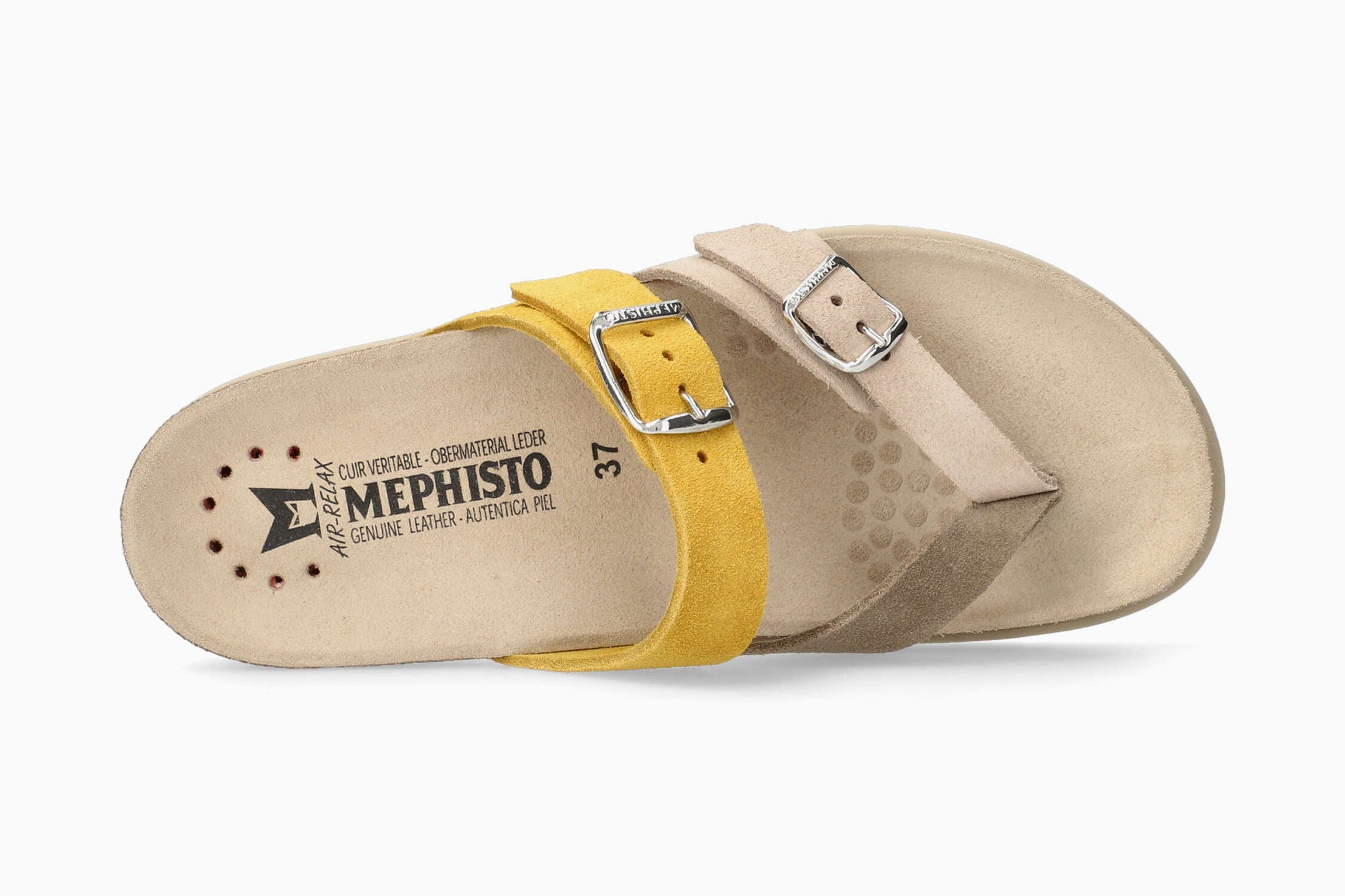 Mephisto Happy Women's Sandal Warm Grey Top