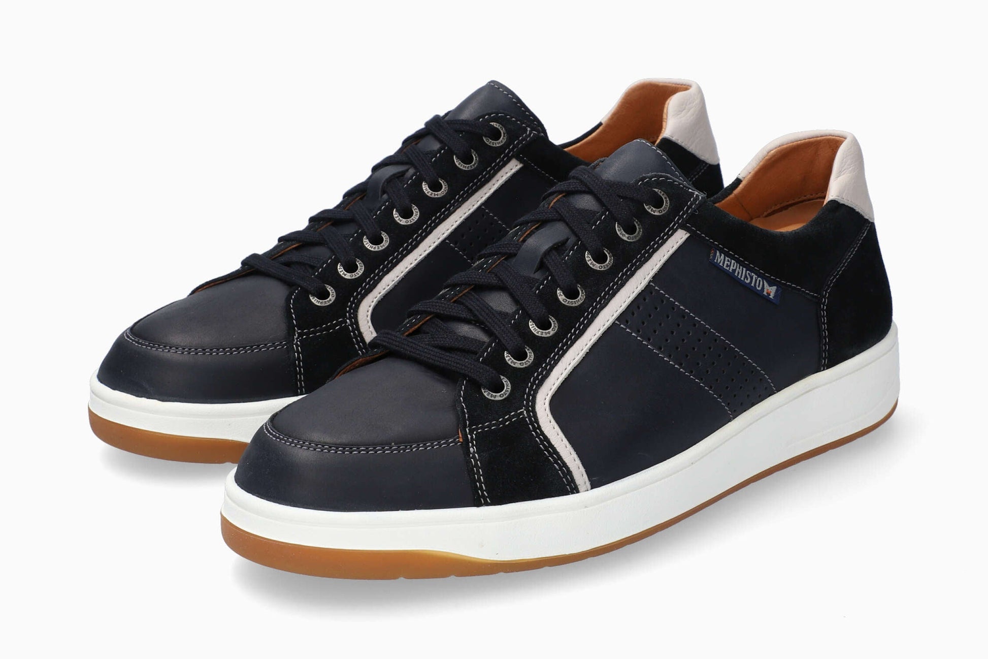 Harrison Mephisto Men's Sneaker Navy Side