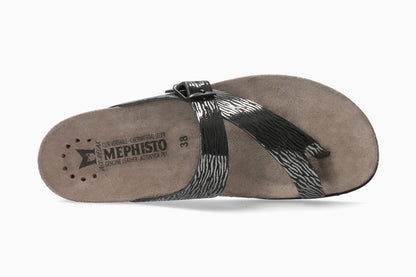 Mephisto Helen Metallics Women's Sandal Black Zebra Top