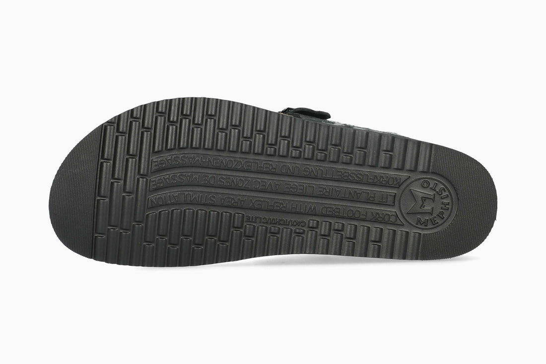 Mephisto Women's Sandal Helen Metallics Black Napoli Sole
