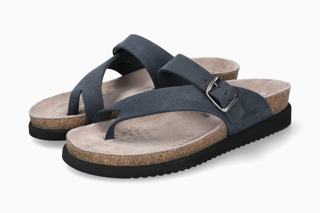Helen Mephisto Women's Sandals Deep Blue Side