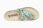 Mephisto Women's Sandal Helen Brights Green Panama Top