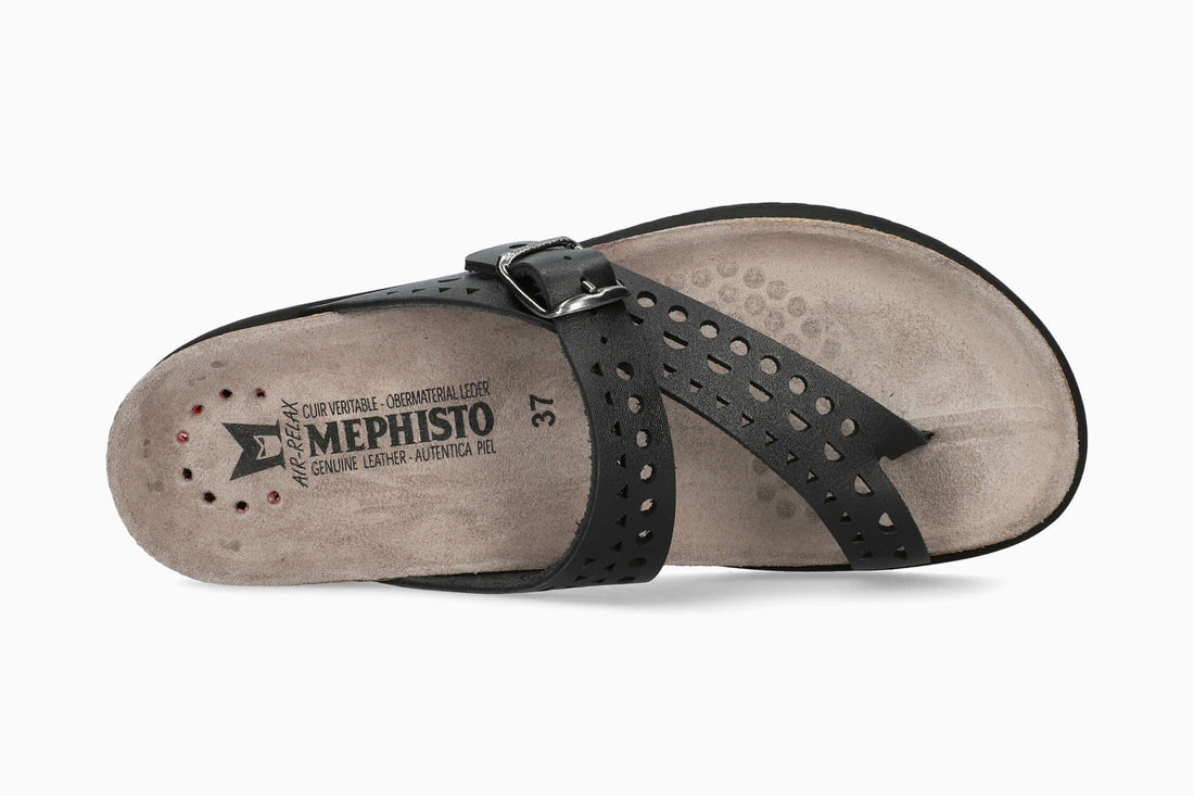Mephisto Women's Sandal Helena Perf Black Top