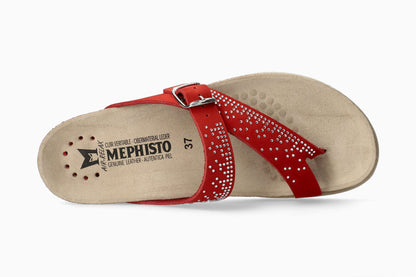 Mephisto Helena Spark Women's Sandal Scarlet Top