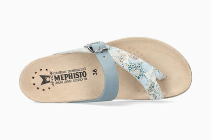 Helen Mix Mephisto Women's Sandals Blue Print Top