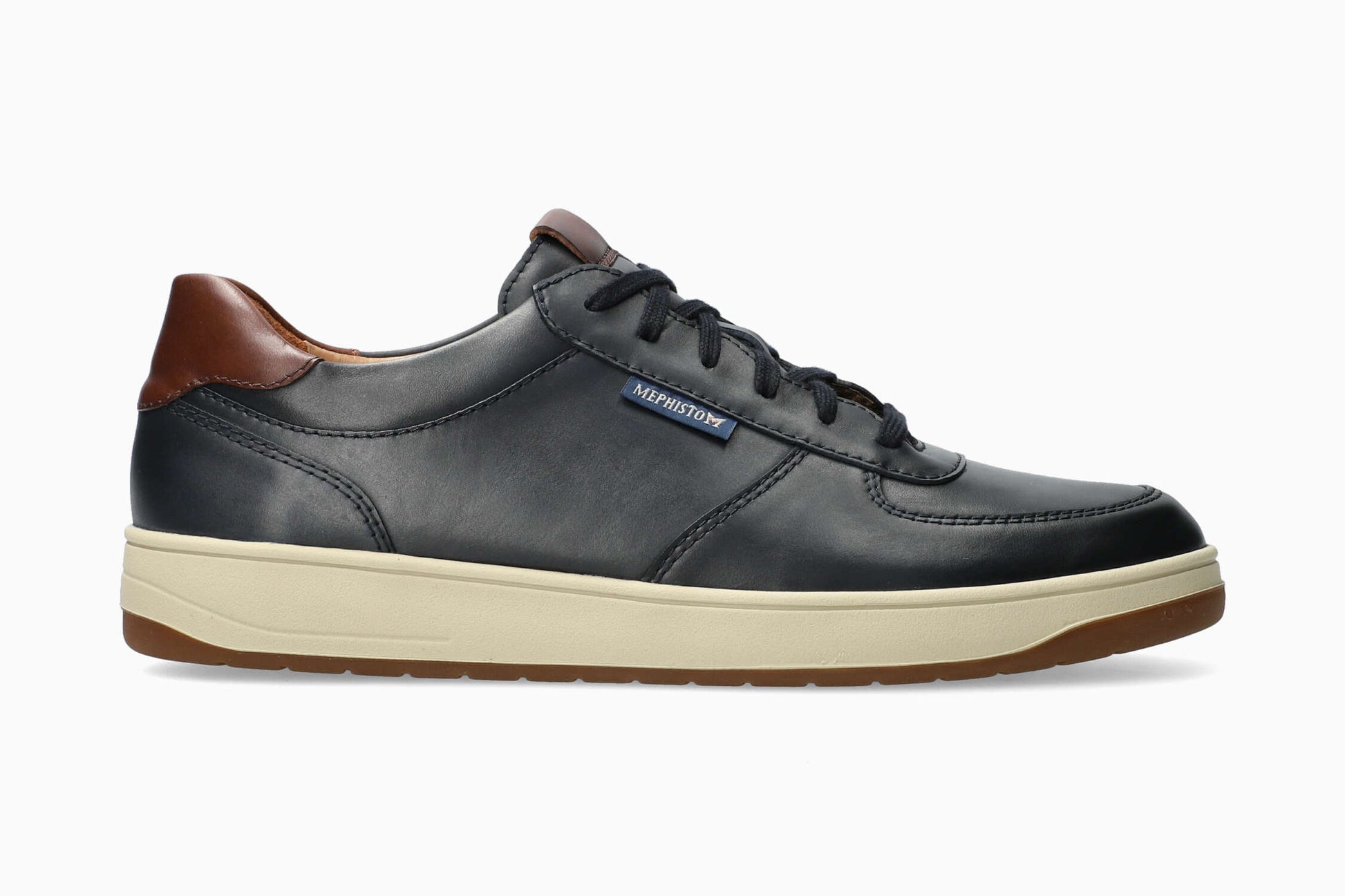 MEPHISTO HERWIN Men Sneaker Dark Blue Leather Smooth Mephisto USA