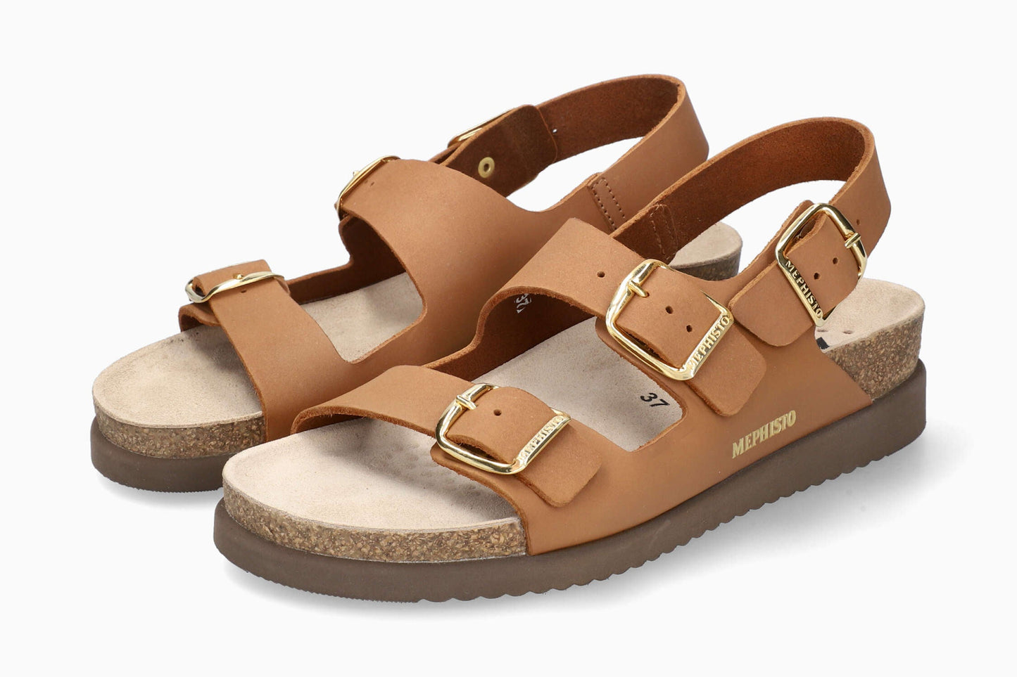 Hetty Mephisto Women's Sandals Camel Full Pair