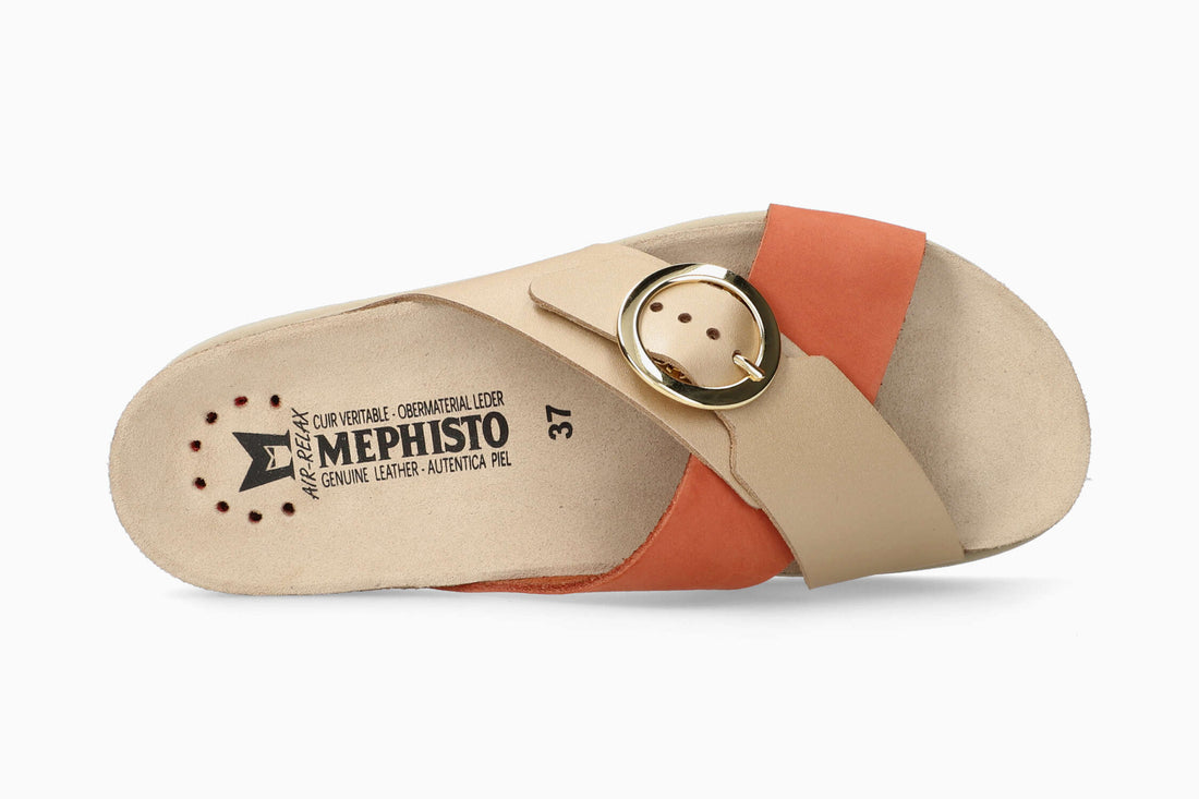 Mephisto Women's Cork Sandal Hirina Chili Top