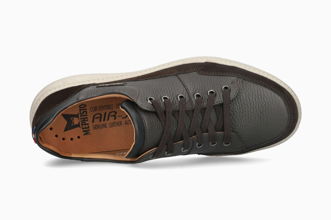 Mephisto Men's Sneaker Jango Dark Brown Top
