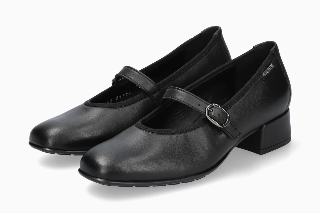 Mephisto Women's Heeled Ballerina Flat Joselina Black