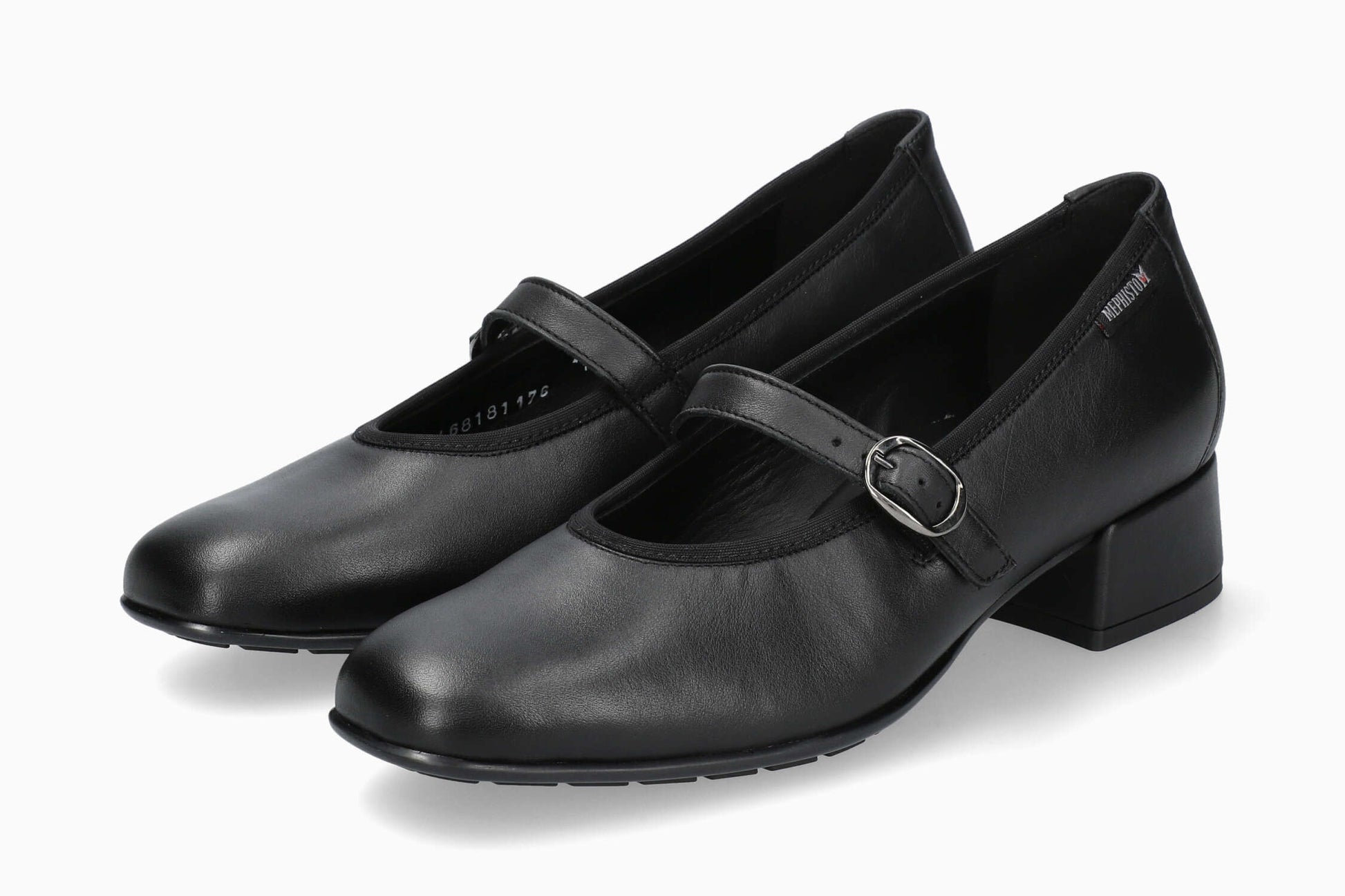 Mephisto Women's Heeled Ballerina Flat Joselina Black