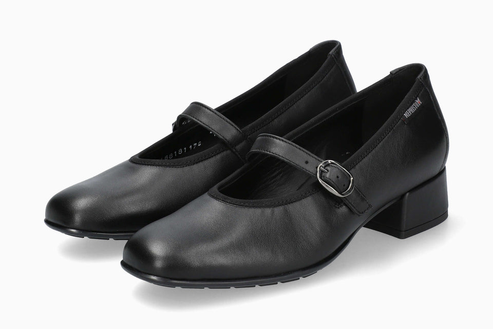 Mephisto Women's Heeled Ballerina Flat Joselina Black