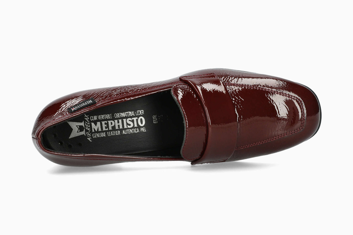 Mephisto Women's Heeled Slip-On Josephine Oxblood Top