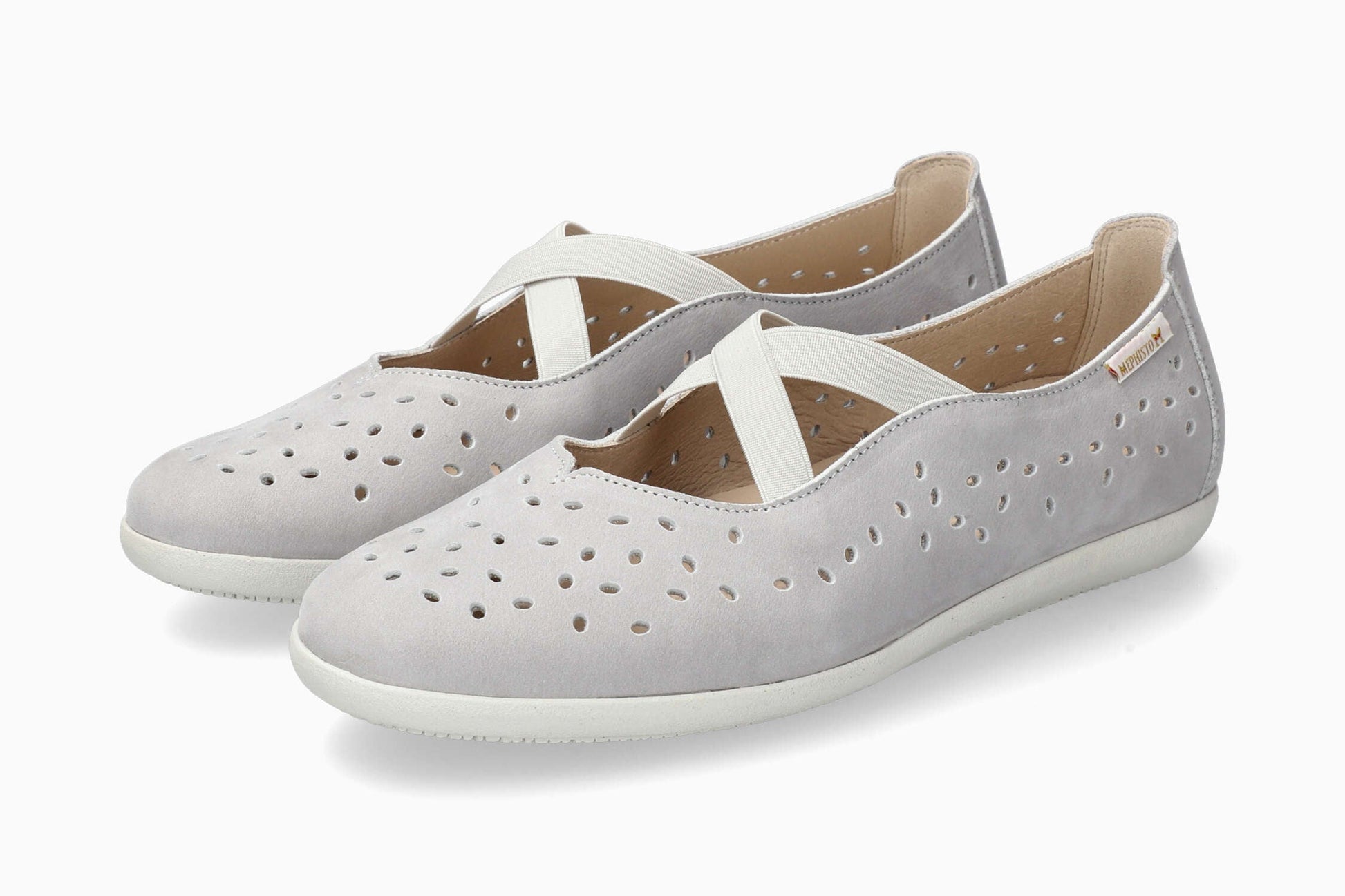 Mephisto Karla Perf Women's Slip-on Light Grey