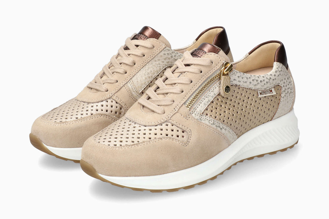 Mephisto Women's Sneaker Kim Perf Beige