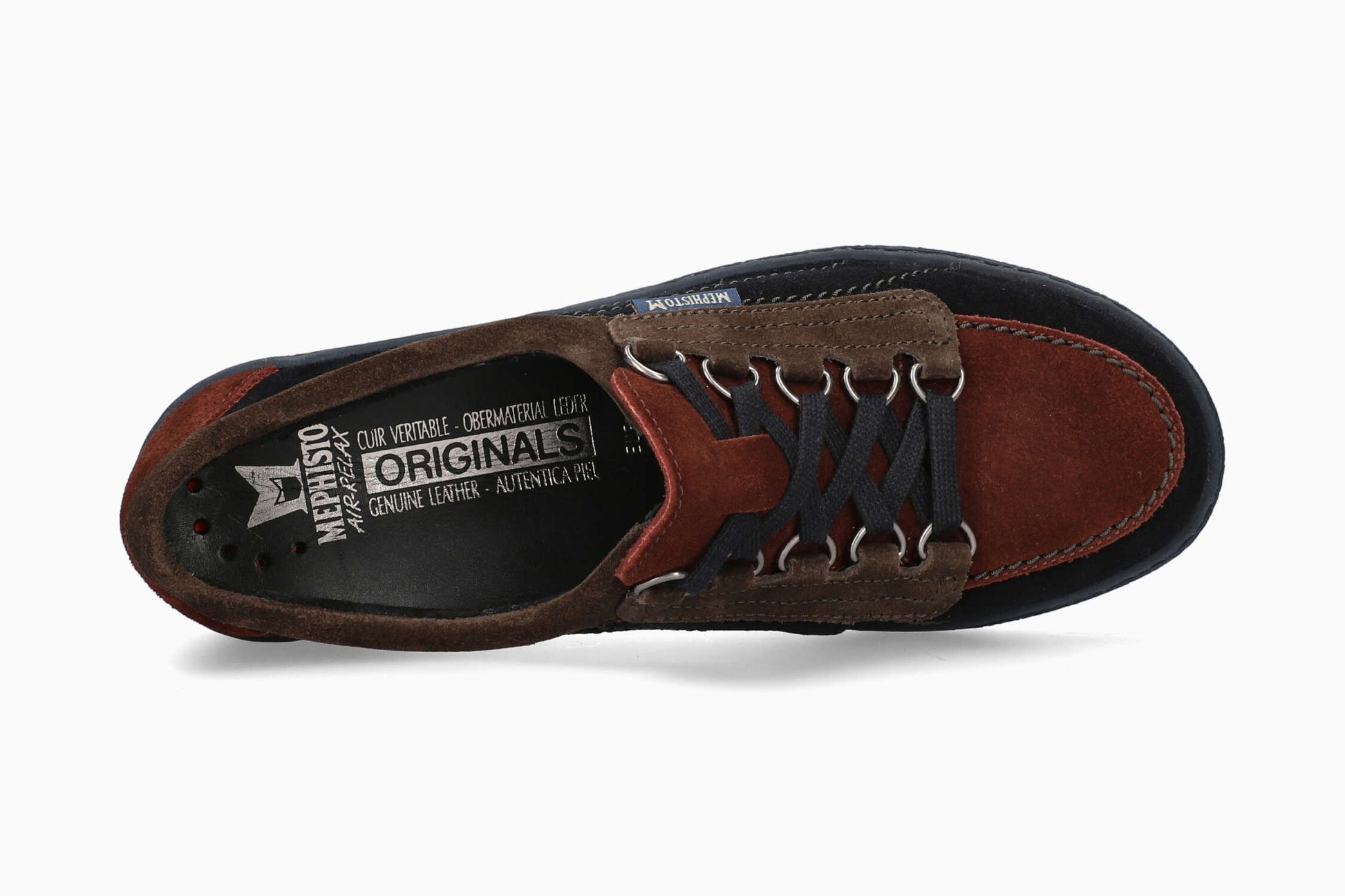 MEPHISTO LADY Women Originals Blue Leather Velvet Mephisto USA