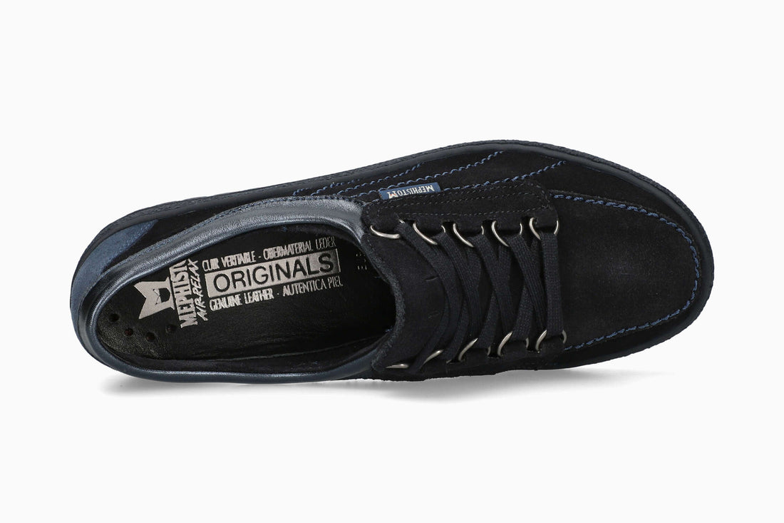Mephisto Women's Sneaker Lady Dark Blue Top