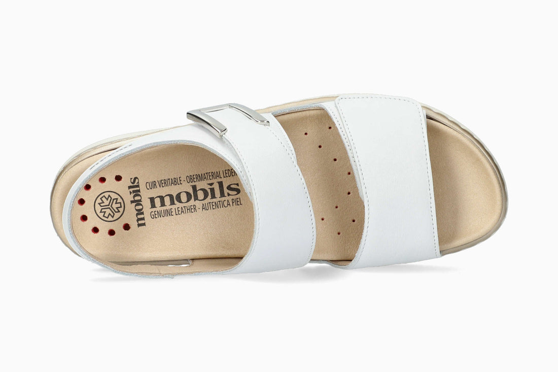 Mobils Lalia White Women's Sandal Top