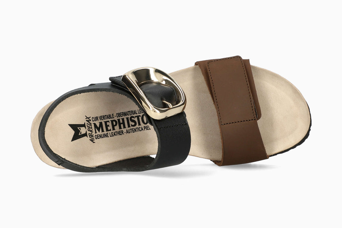 Mephisto Leandre Women's Sandal Dark Brown Top