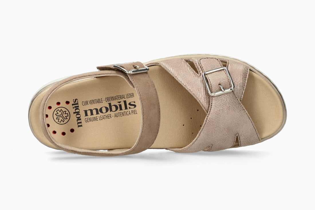 Mobils Women's Sandal Leonna Light Taupe Top