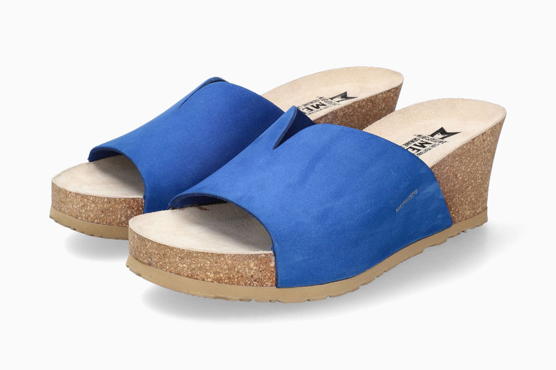 Mephisto Women's Cork Sandal Lissandra Electric Blue