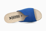 Mephisto Women's Cork Sandal Lissandra Electric Blue Top