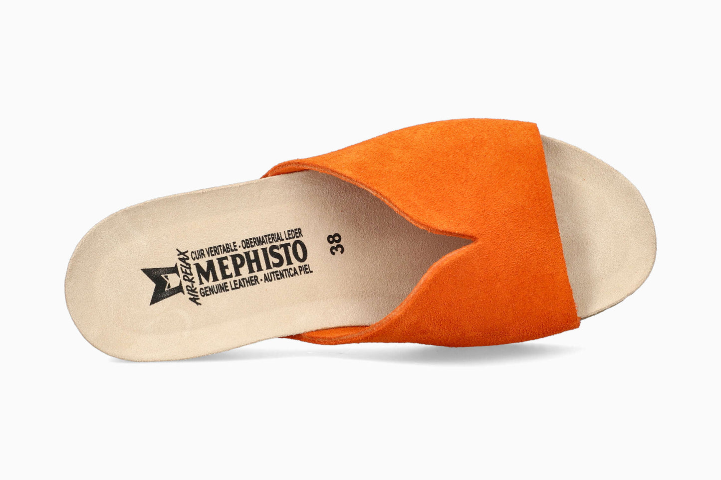 Mephisto Women's Sandal Lisane Burnt Orange Top