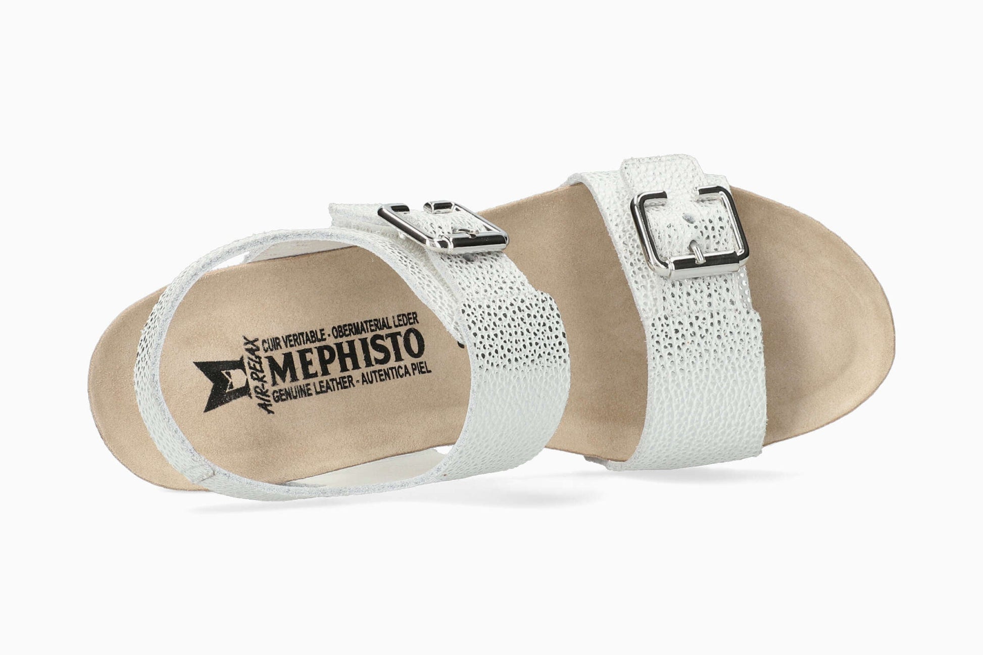 Lissandra Mephisto Women's Wedge Sandals Silver Top